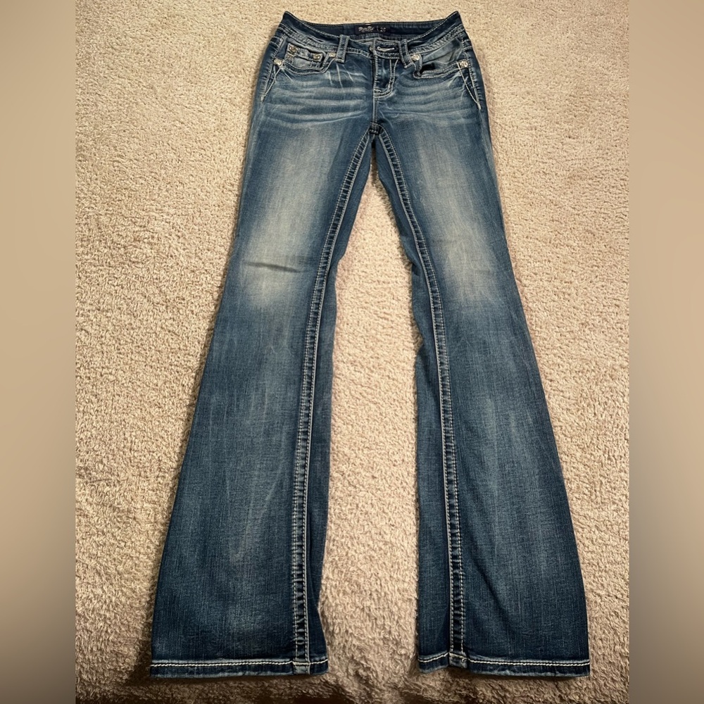 Miss Me Blue Flare Wide Leg Jeans Women’s Sz. 26